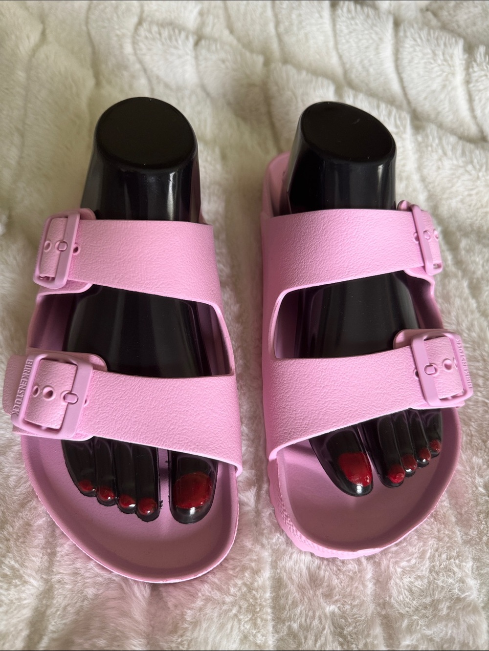 Birkenstock Pink Two-Strap EVA Sandals